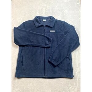 Columbia Steens Mountain 2.0 Full Zip Fleece Jacket Mens XL‎ Blue Drawcord Hem